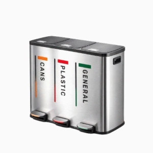 Stainless Steel Tripple Dustbin