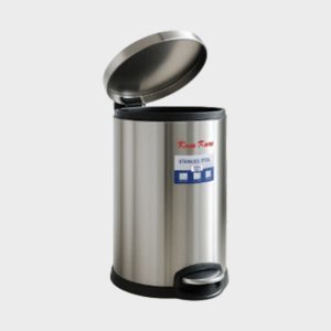 Stainless Steel Waste Bin - 20 Litre Hydraulic Pedal Dustbin