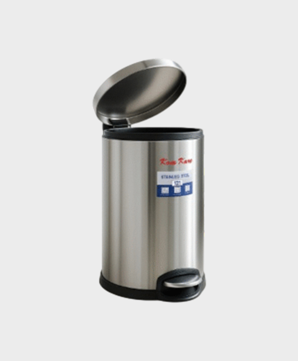Stainless Steel Waste Bin - 20 Litre Hydraulic Pedal Dustbin
